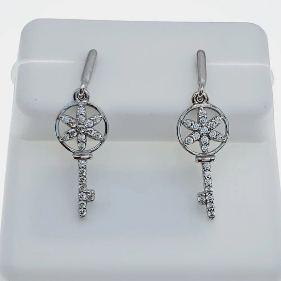 925 sterling silver luxury CZ earrings for women/girls, Best for gRJUS215 - Picture 1 of 11